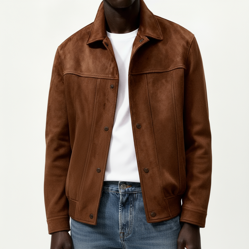 Suede Snap Jacket