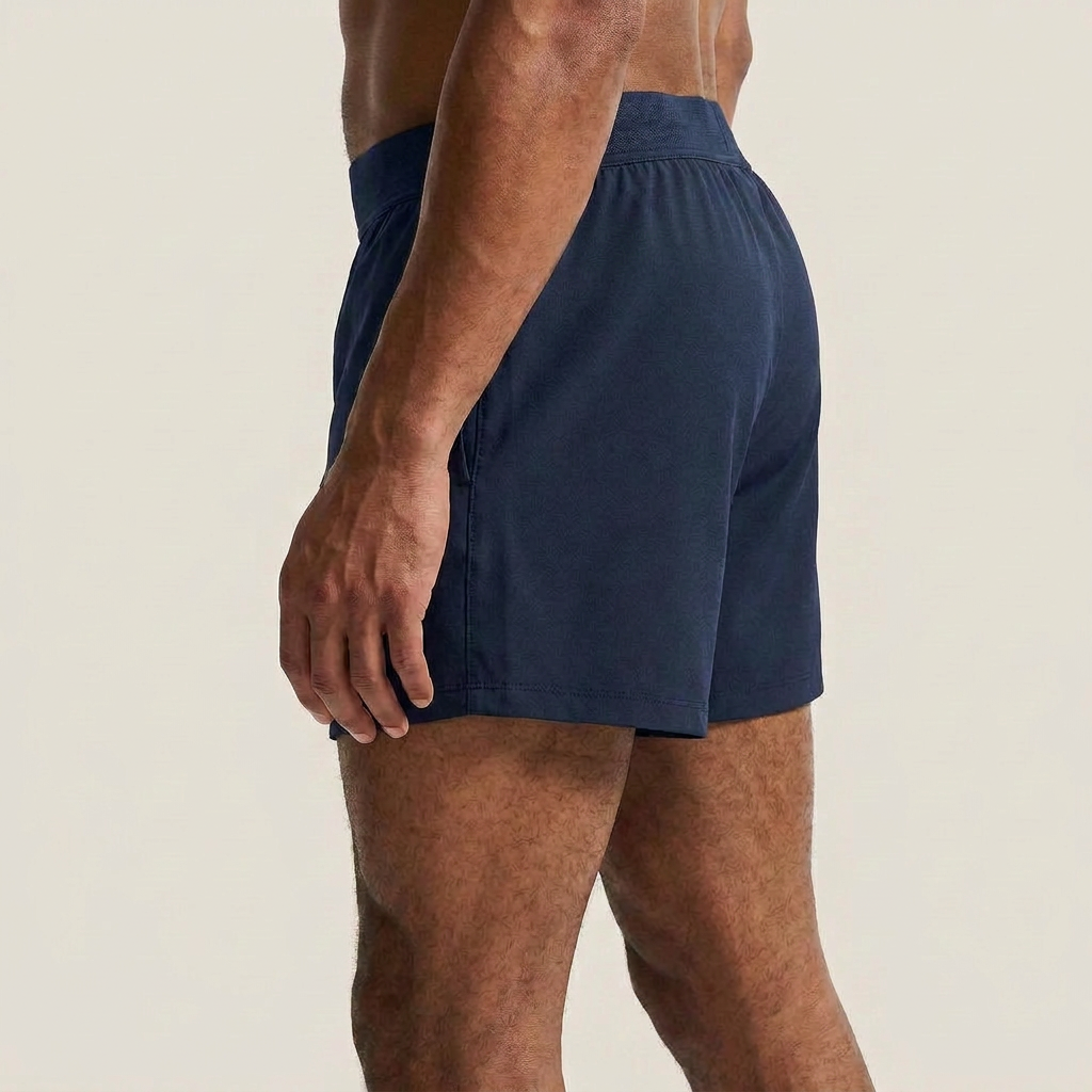 Rapid Dry Performance Solid Shorts (Navy Blue)