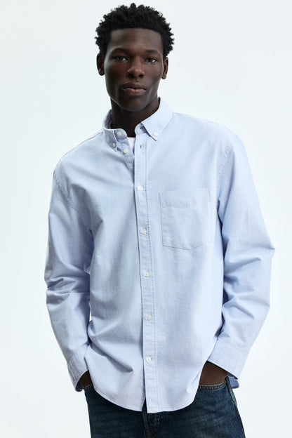 Regular Fit Oxford Shirt (Light Blue)