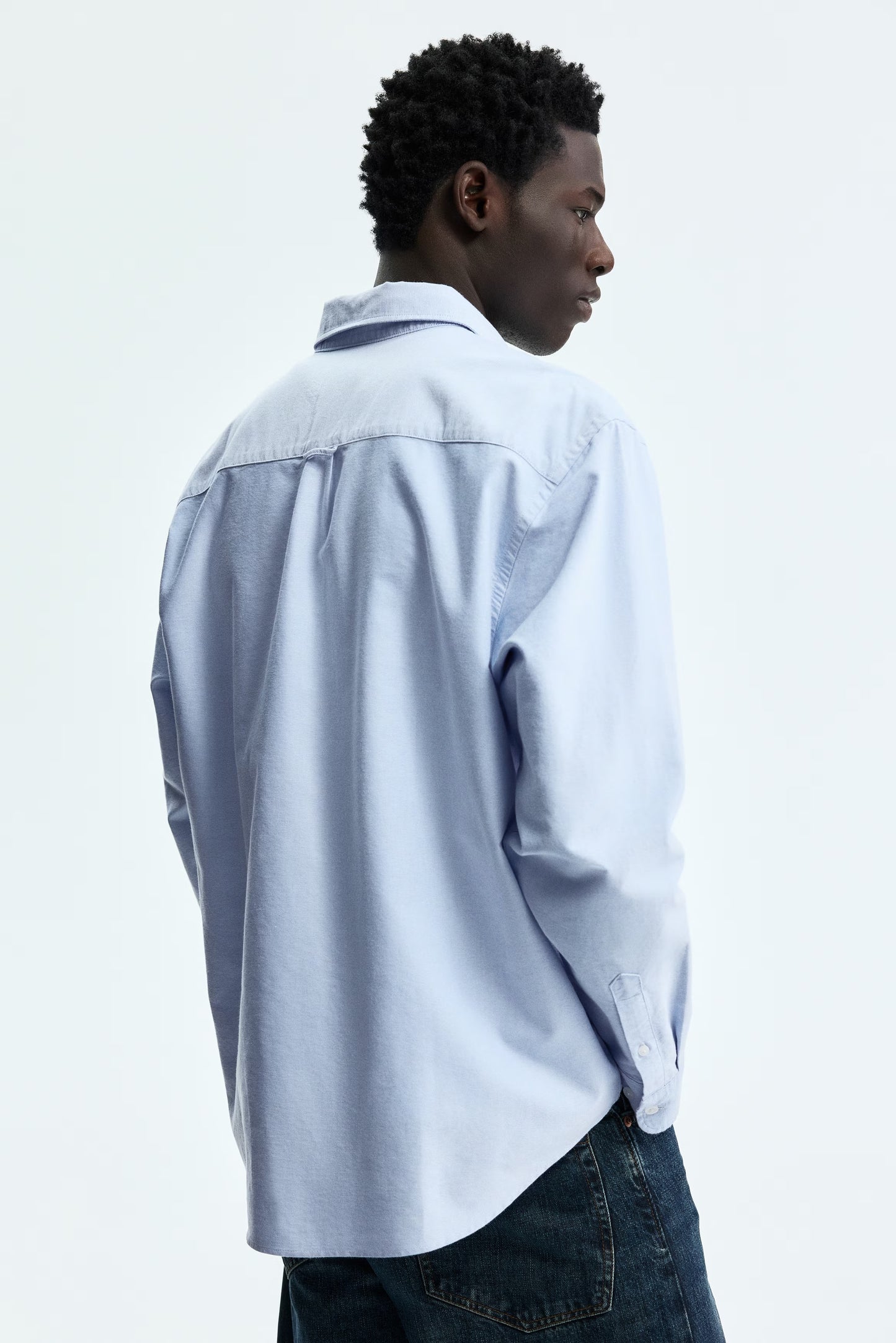 Regular Fit Oxford Shirt (Light Blue)