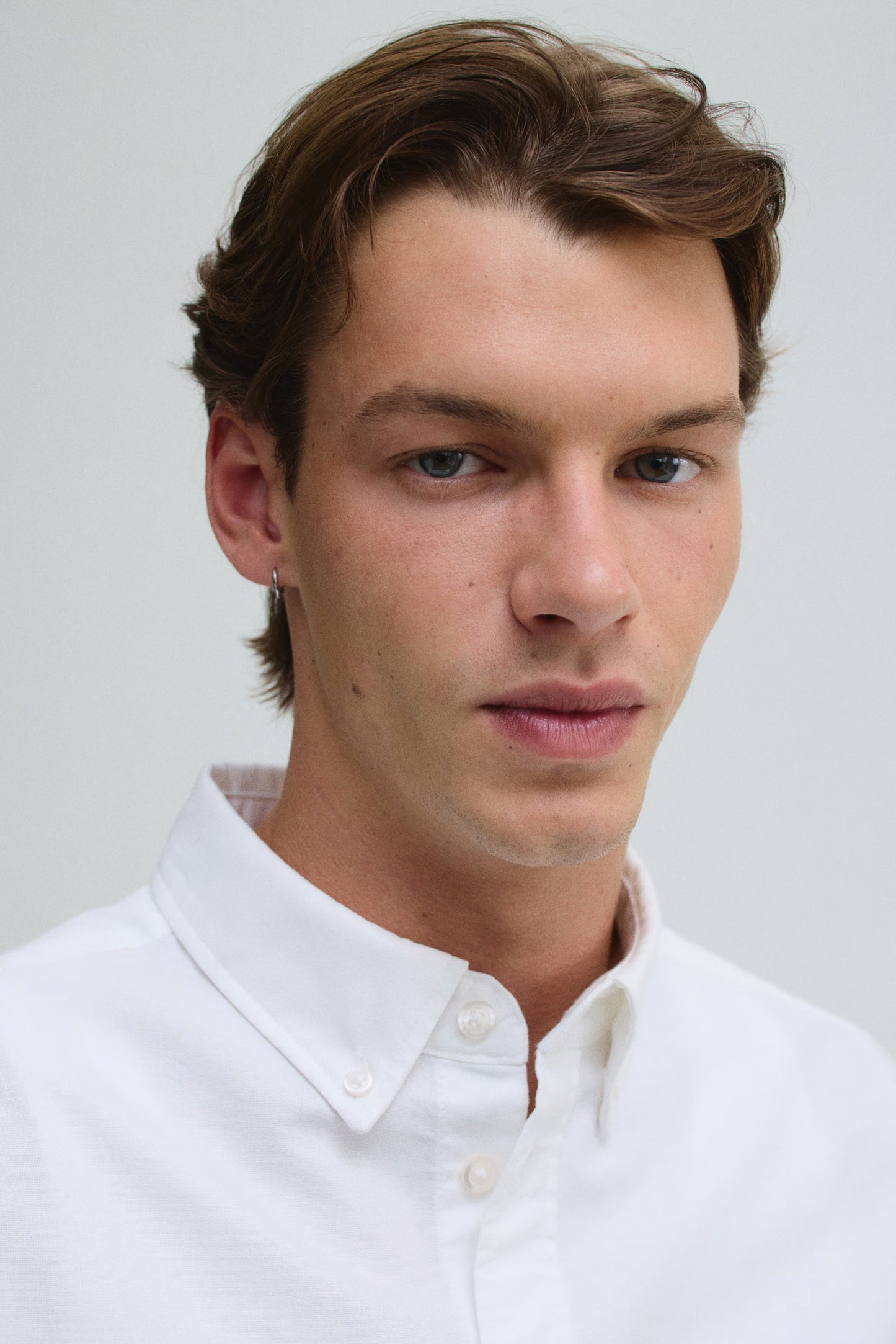 Regular Fit Oxford Shirt (Off-White)