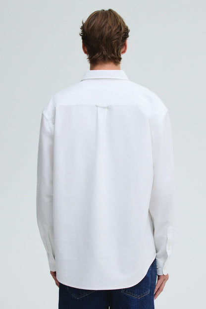 Regular Fit Oxford Shirt (Off-White)