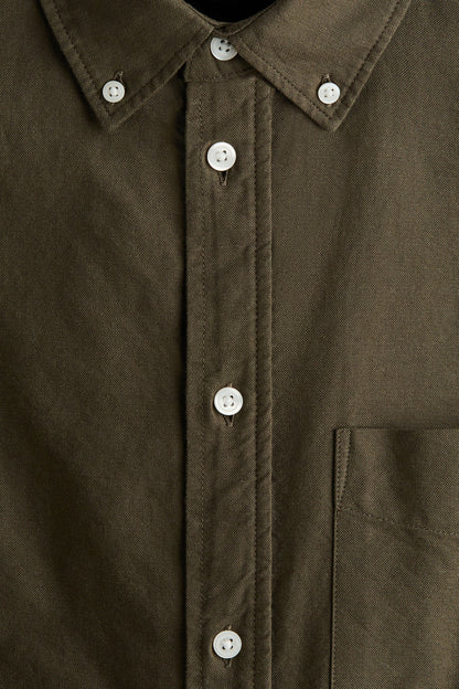 Regular Fit Oxford Shirt (Olive)