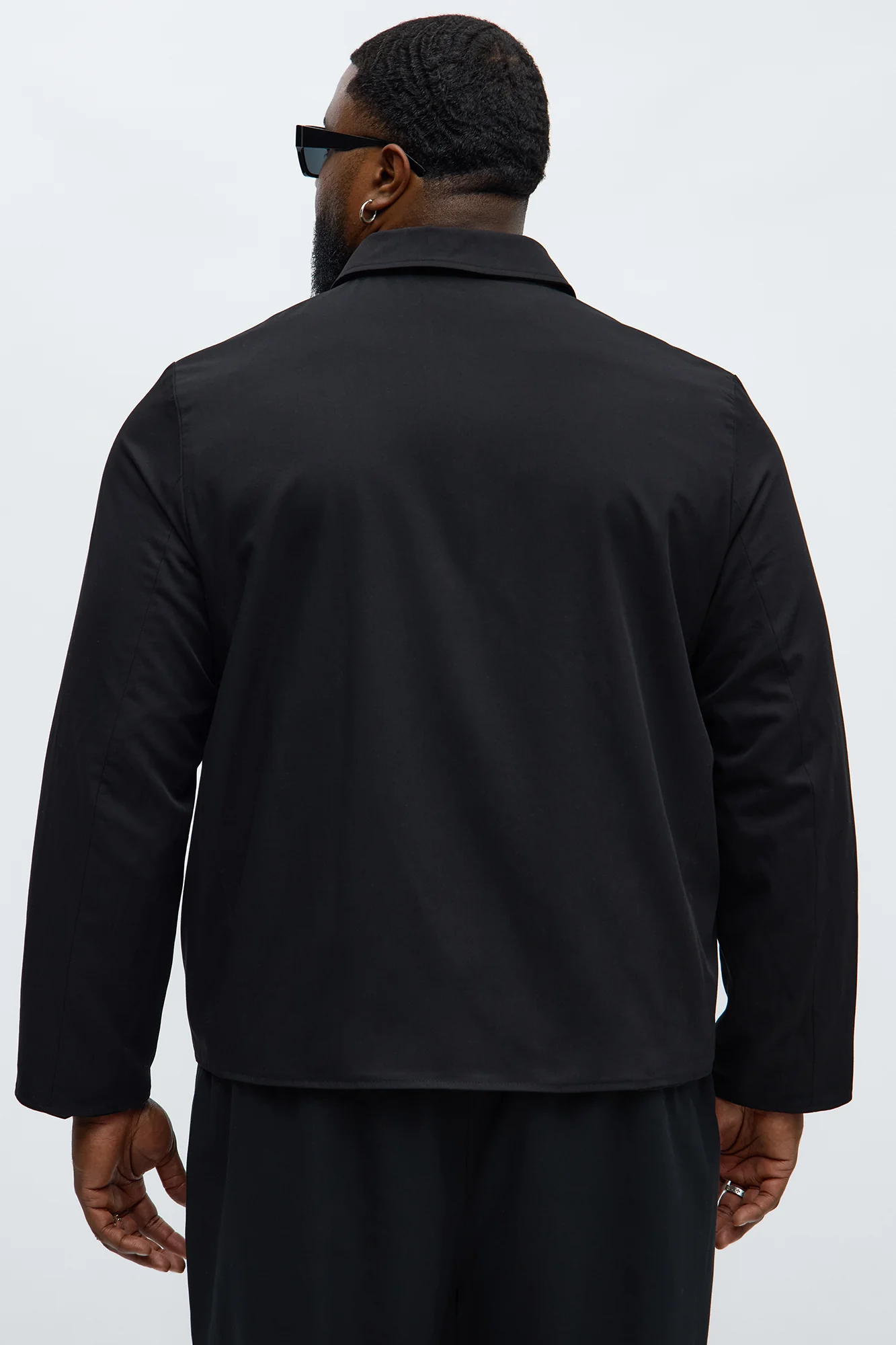 Twill Jacket for Men (Black)