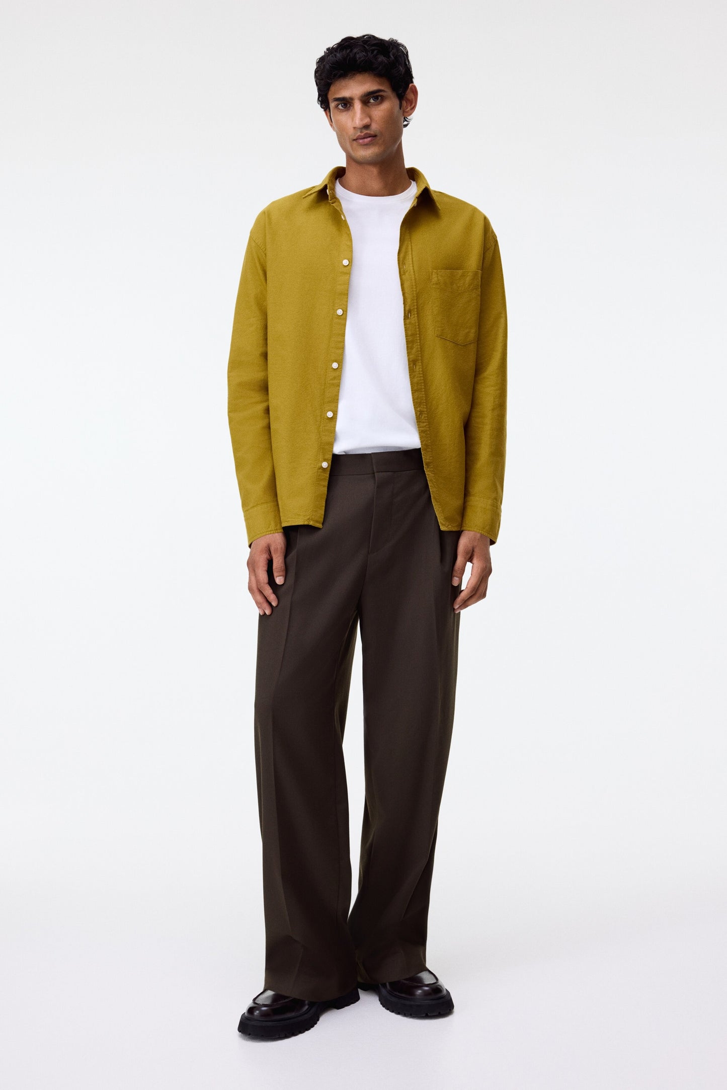 Regular Fit Oxford Shirt (Mustard)