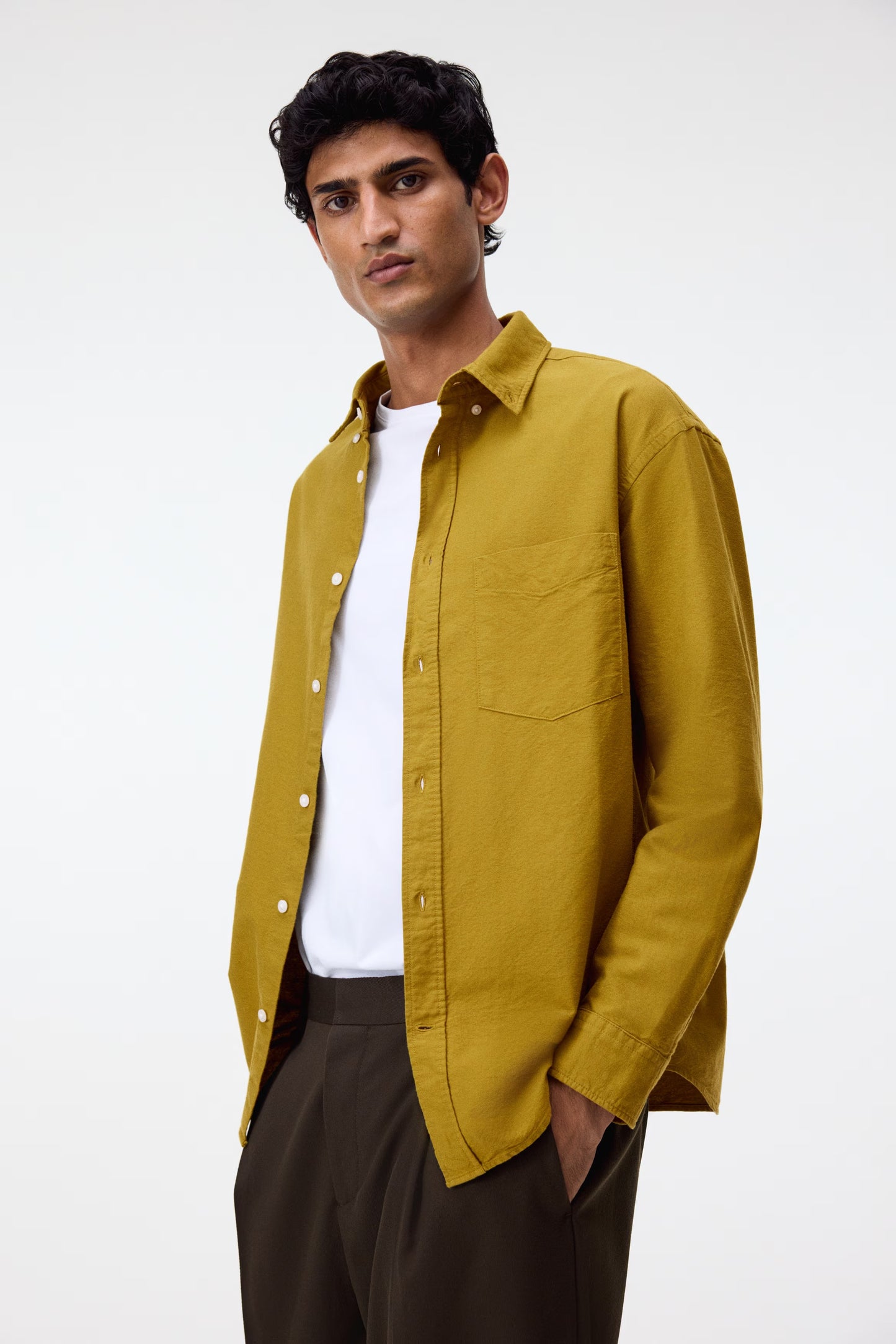 Regular Fit Oxford Shirt (Mustard)