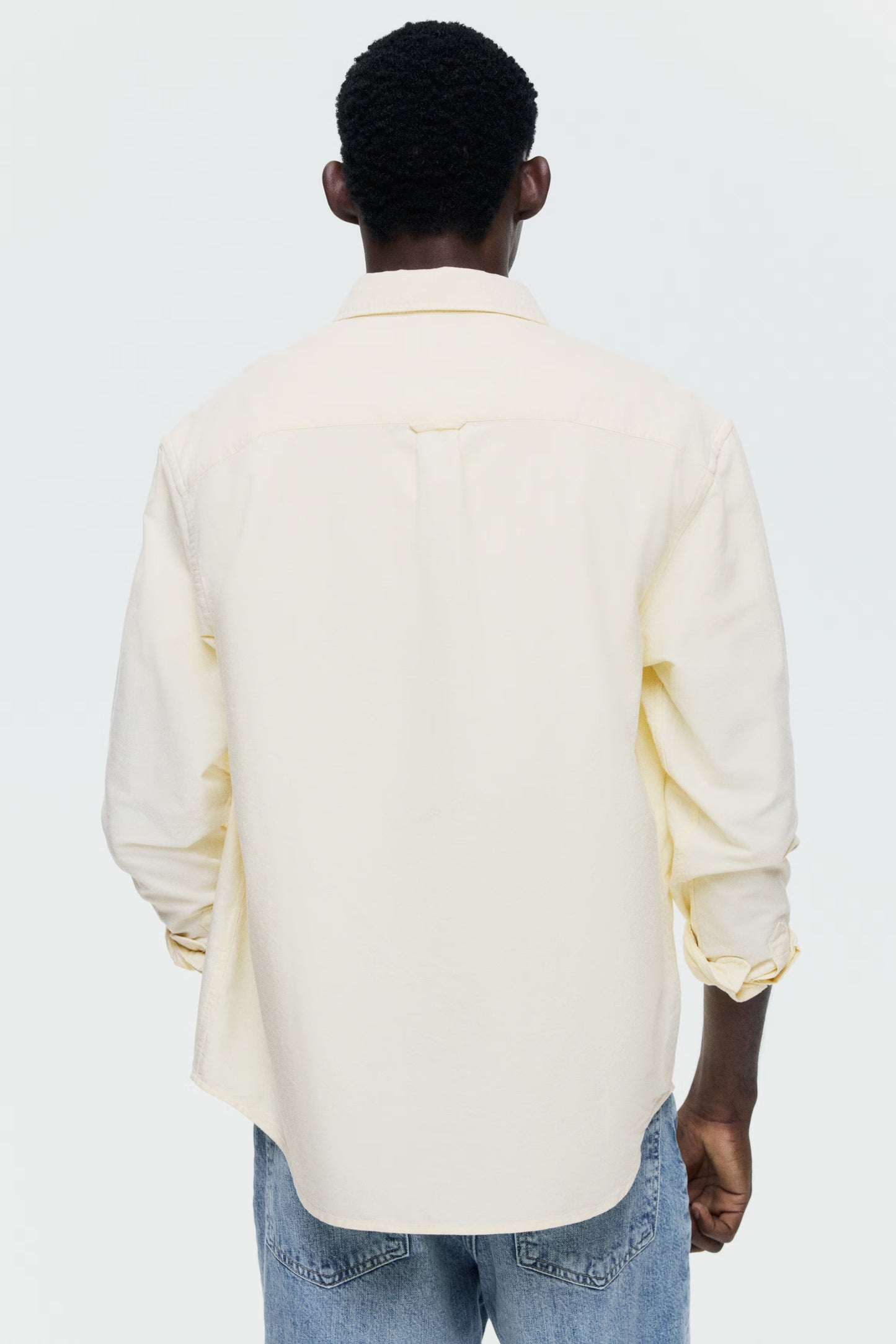 Regular Fit Oxford Shirt (Light Yellow)