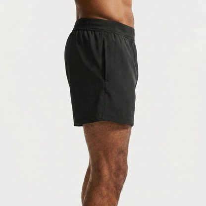 Rapid Dry Performance Solid Shorts (Black)