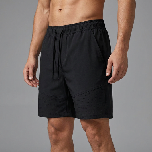 Perforated Laser-Tech Shorts (Black)