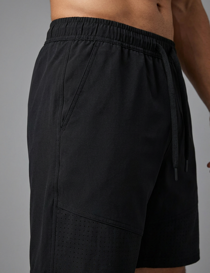 Perforated Laser-Tech Shorts (Black)