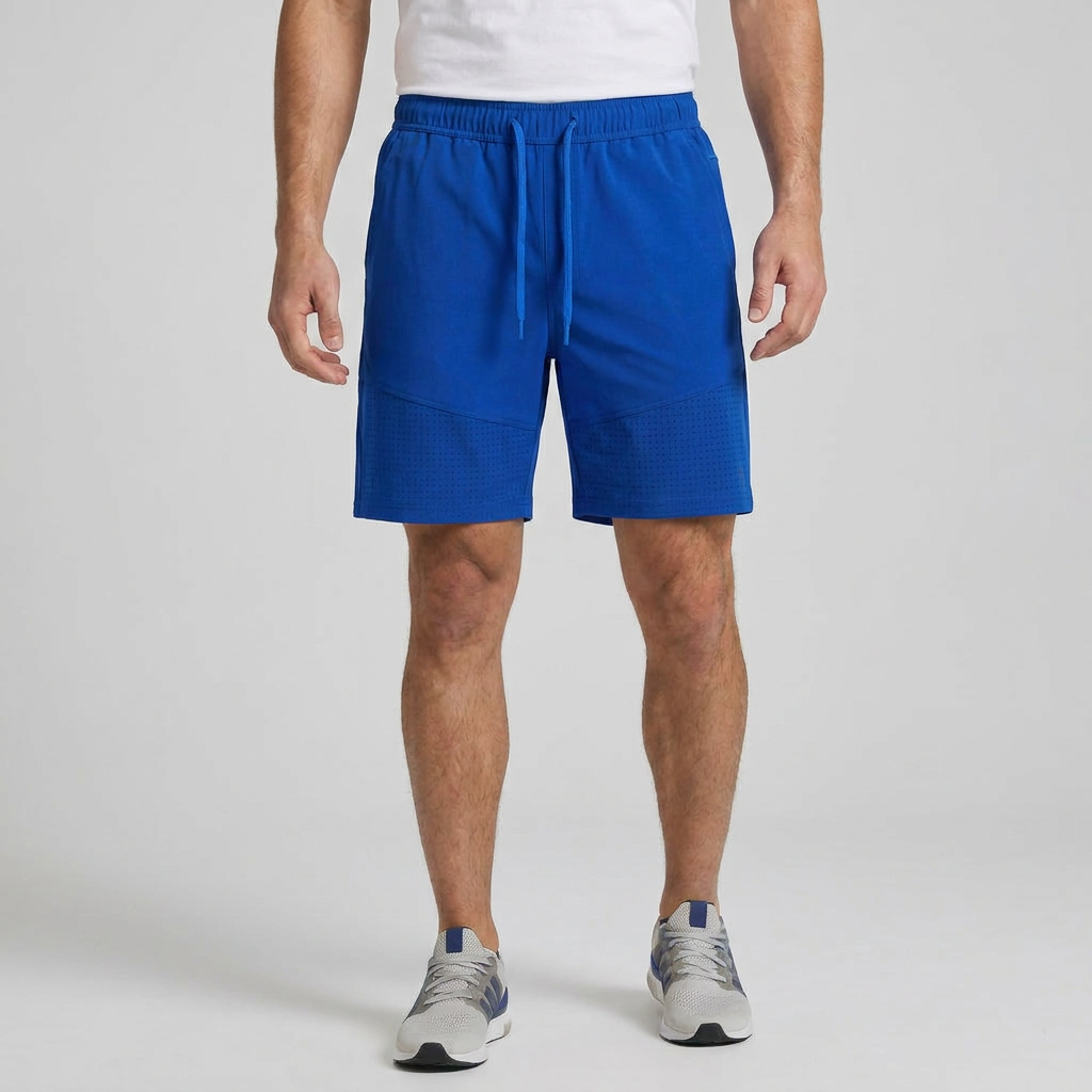 Perforated Laser-Tech Shorts (Royal Blue)