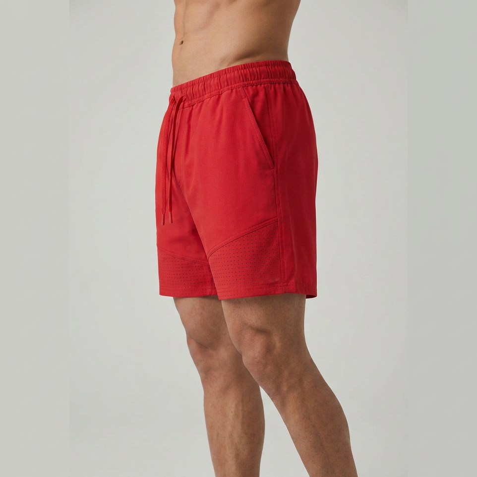 Perforated Laser-Tech Shorts (Red)