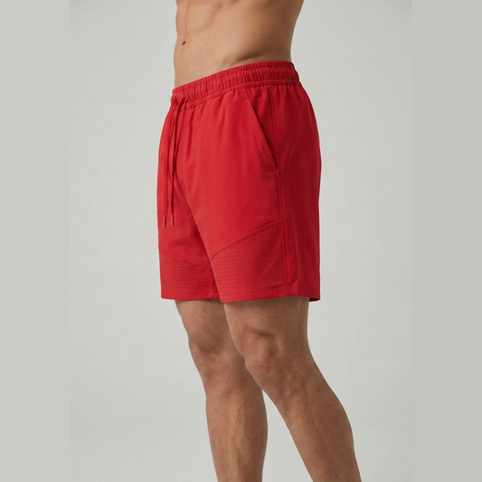 Perforated Laser-Tech Shorts (Red)