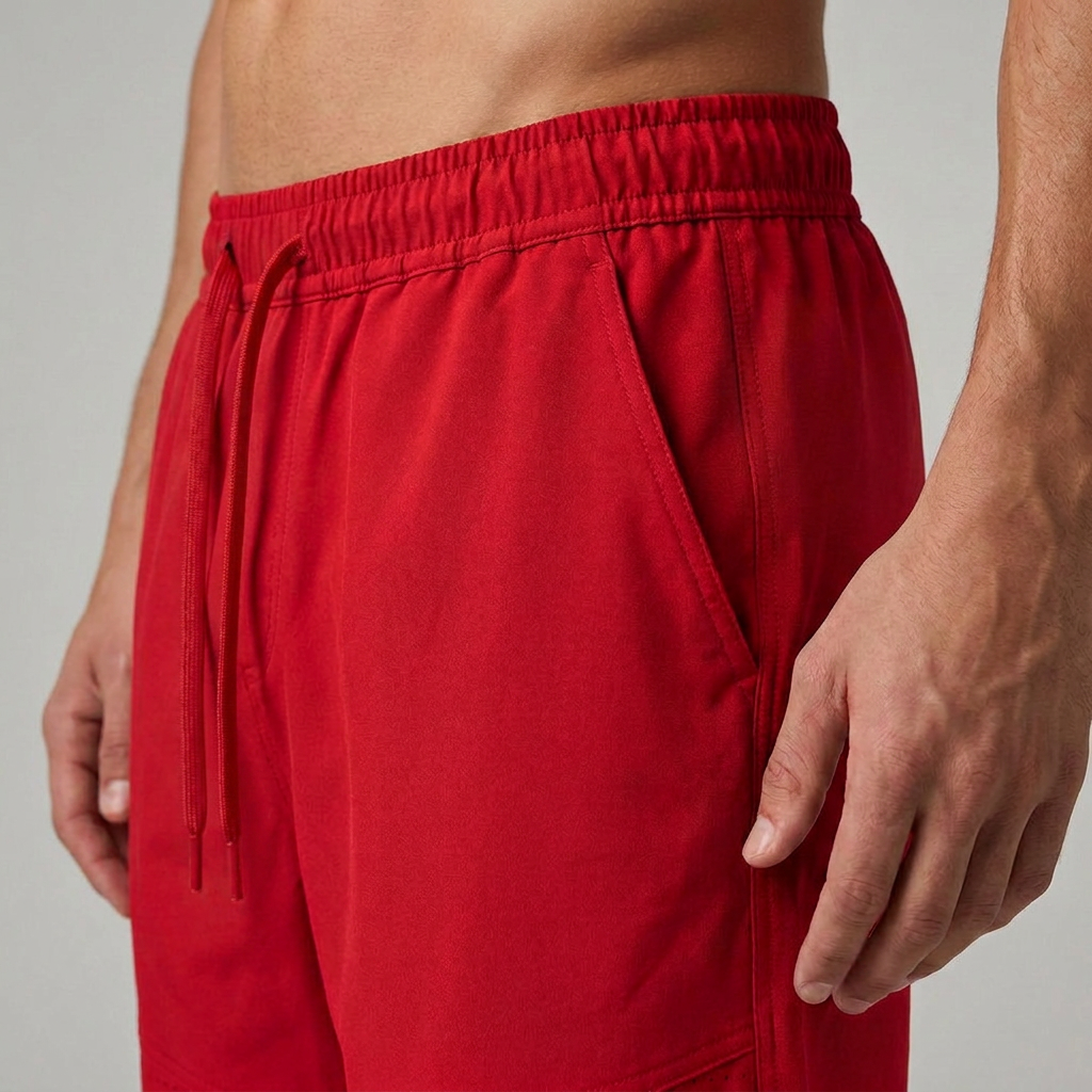 Perforated Laser-Tech Shorts (Red)