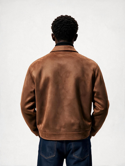 Suede Snap Jacket