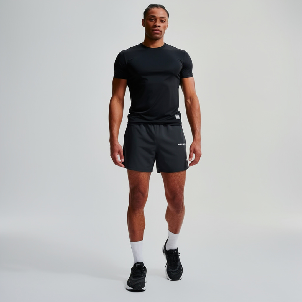 Rapid Dry Performance Solid Shorts (Charcoal Grey)