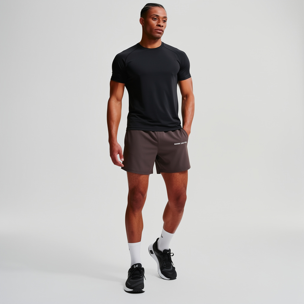 Rapid Dry Performance Solid Shorts (Brown)