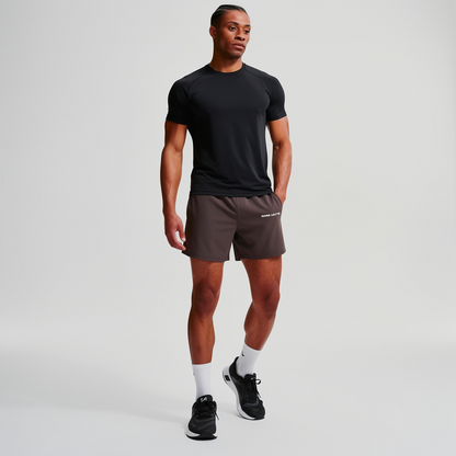 Rapid Dry Performance Solid Shorts (Brown)