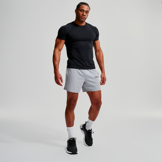 Rapid Dry Perrmance Solid Shorts (Grey)