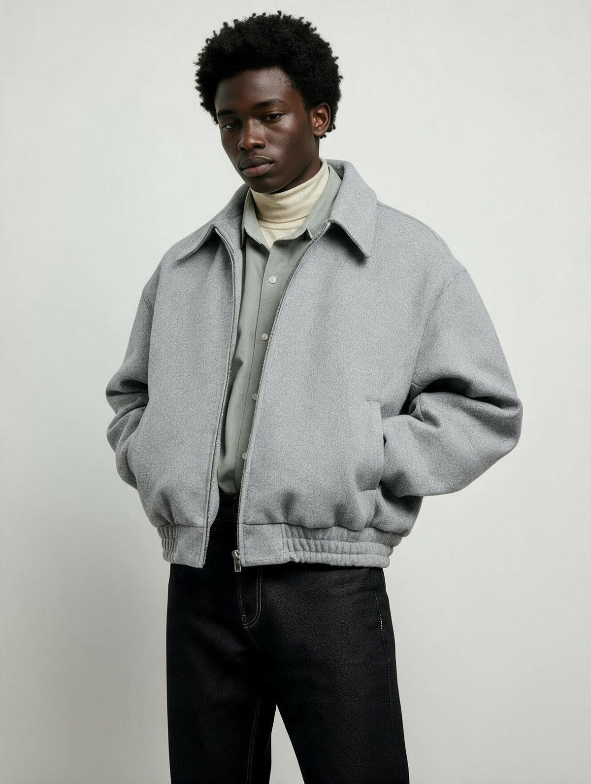 Greyline Bomber Tweed Jacket