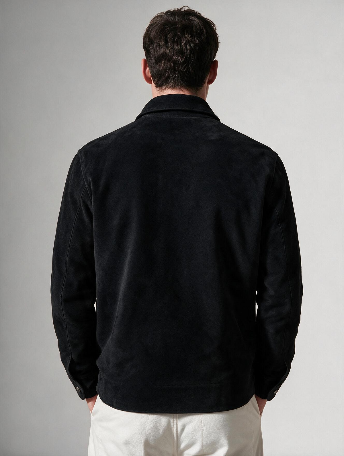 Suede Safari Zipper Jacket