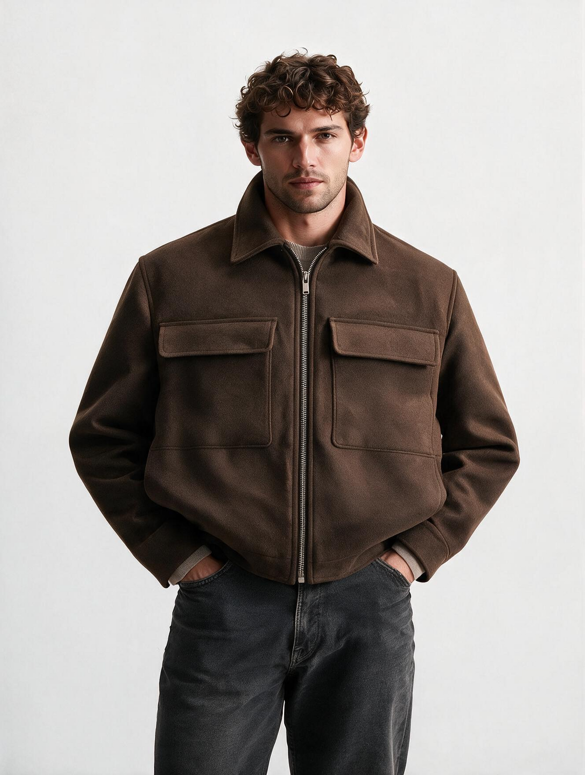 Cargo Tweed Jacket