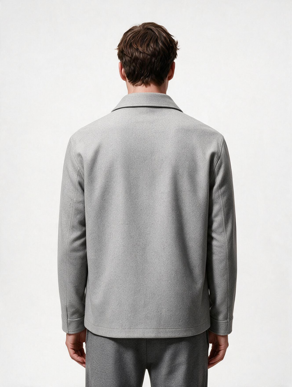 Grey Tweed Cargo Jacket
