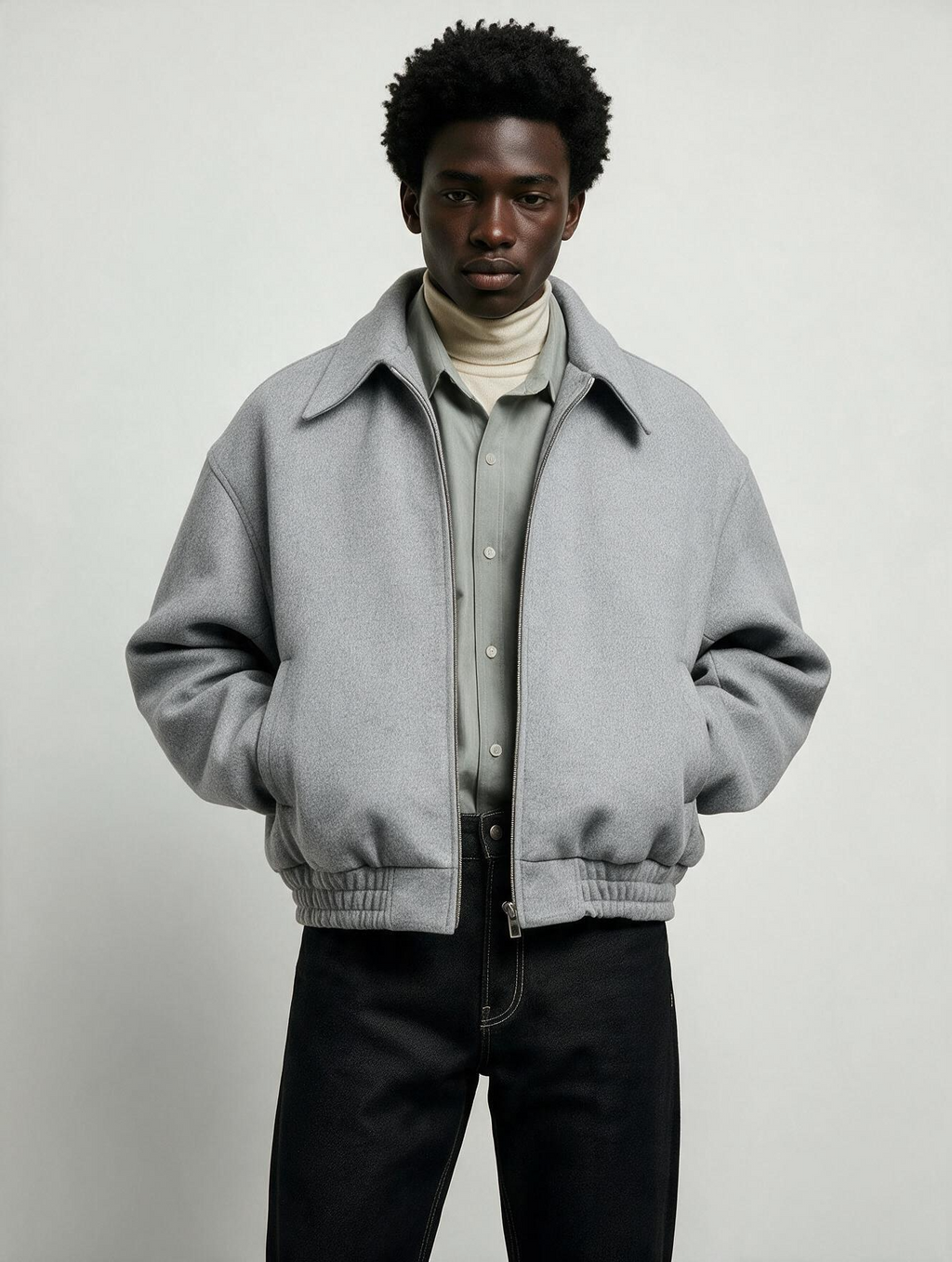 Greyline Bomber Tweed Jacket