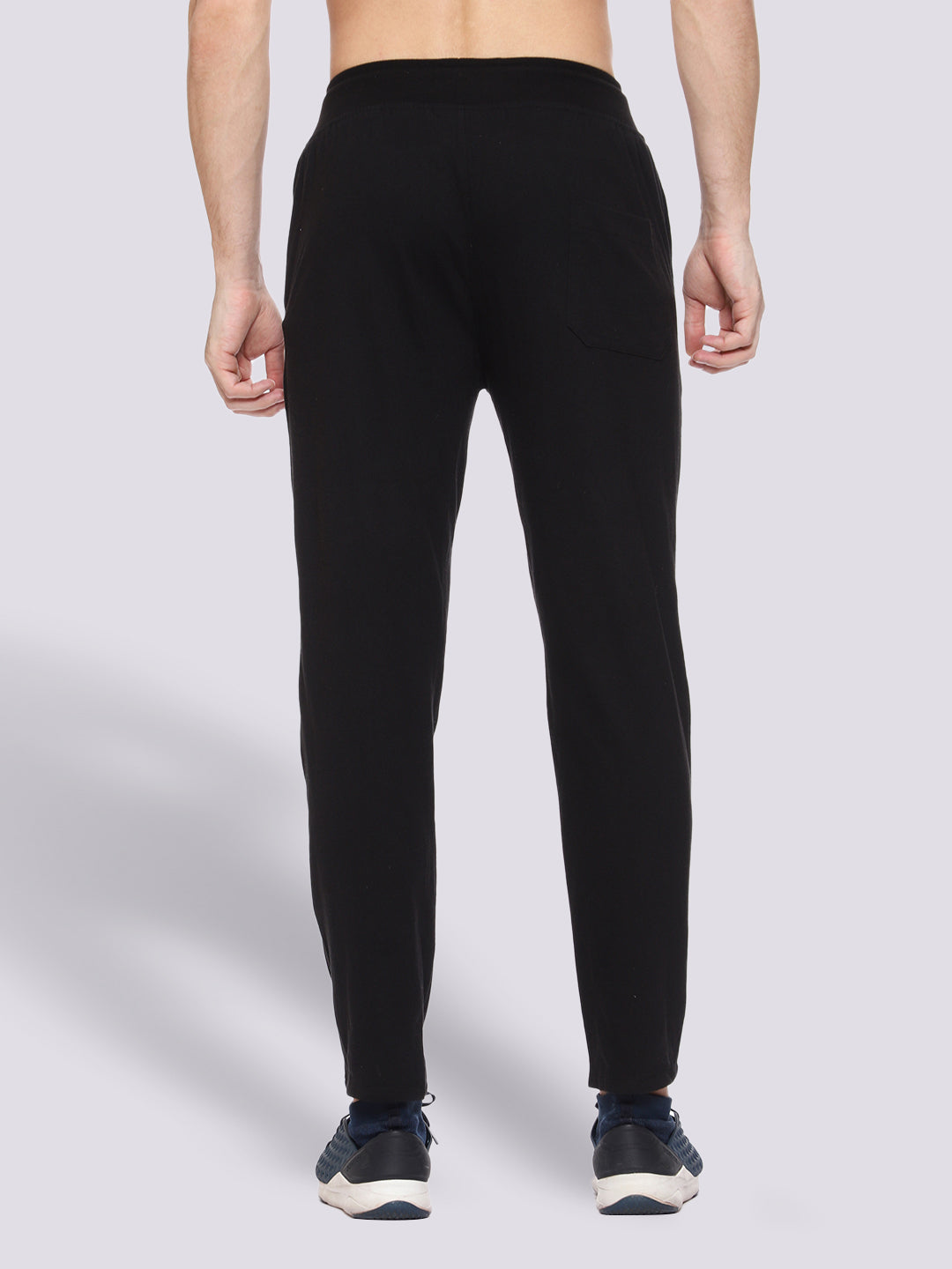 Black Cotton Track Pant For Men