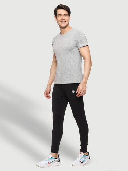 Rapid Dry Black Solid Track Pant for Men