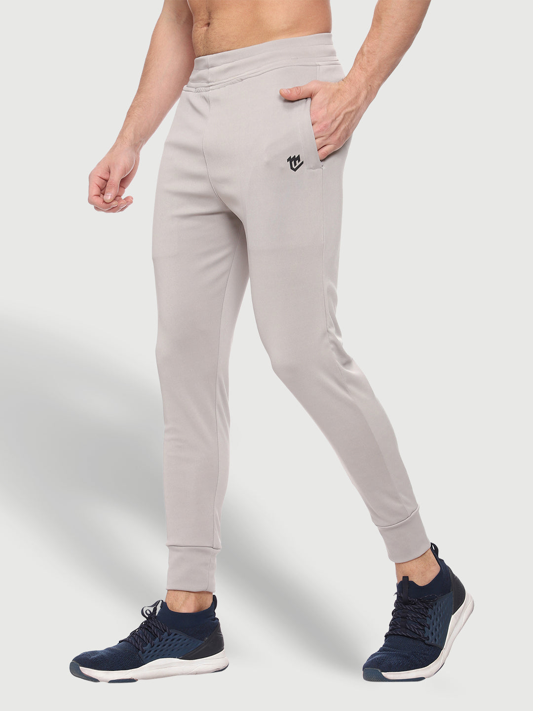 Rapid Dry Grey Solid Track Pant for Men