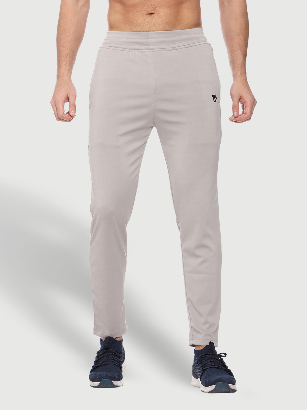 Rapid Dry Grey Color Blocked Track Pant for Men