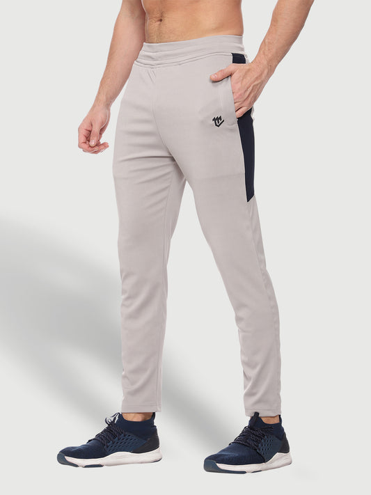 Rapid Dry Grey Color Blocked Track Pant for Men