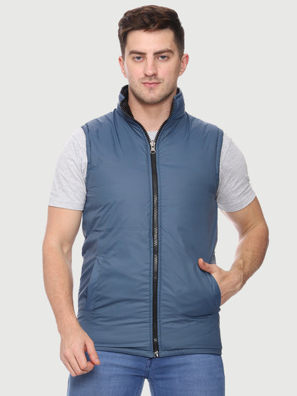 Sleeveless Reversible Jacket For Men