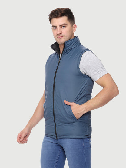 Sleeveless Reversible Jacket For Men