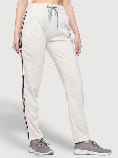 Colorful Side Stripe Cotton Track Pant For Women