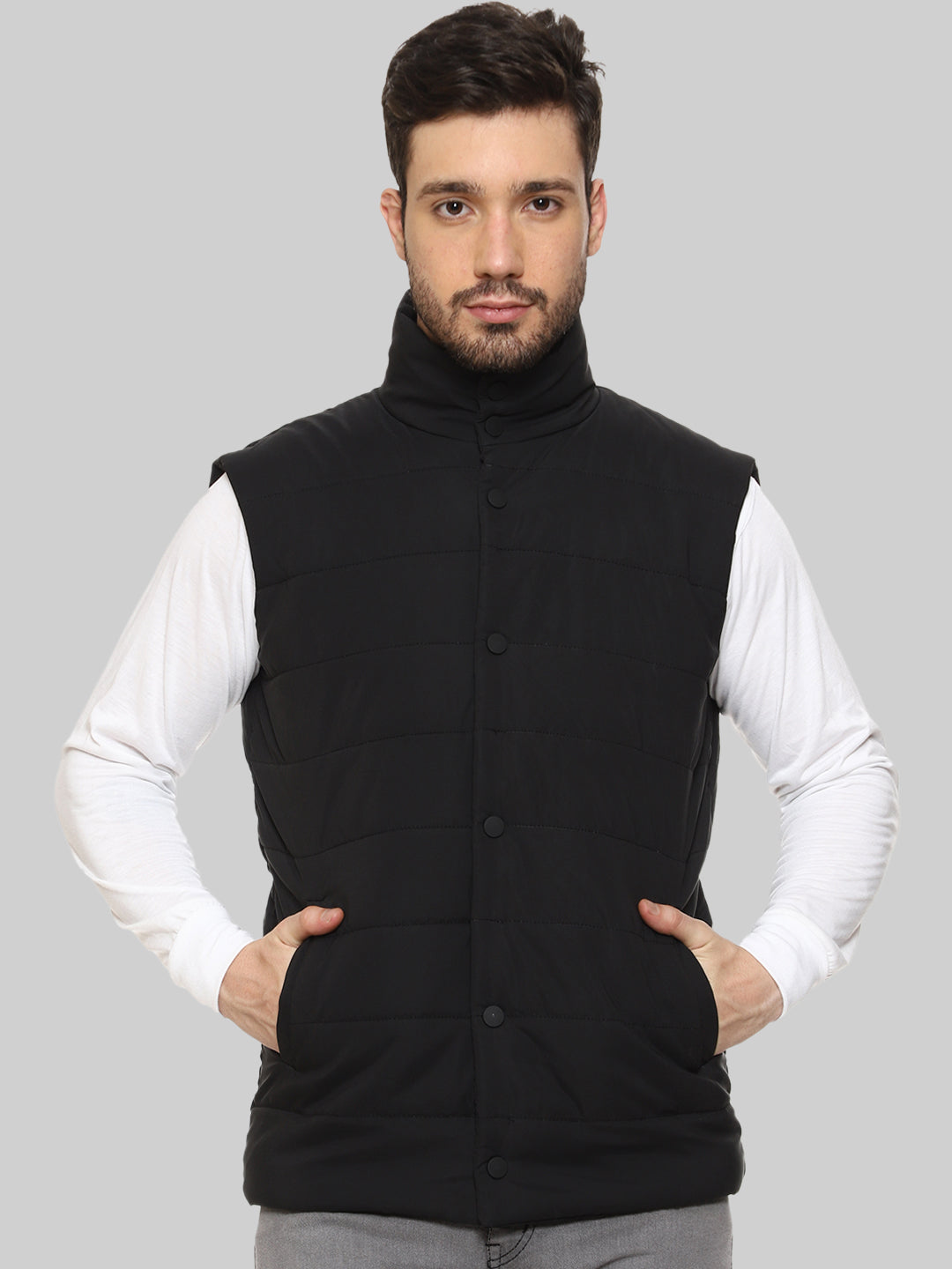 Men's sleeveless hot sale puffer jacket